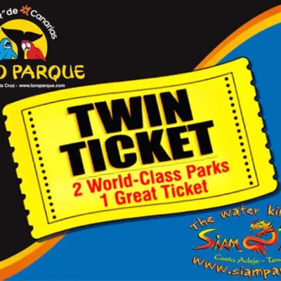 Twin Ticket – Siam Park & Loro Parque for residents